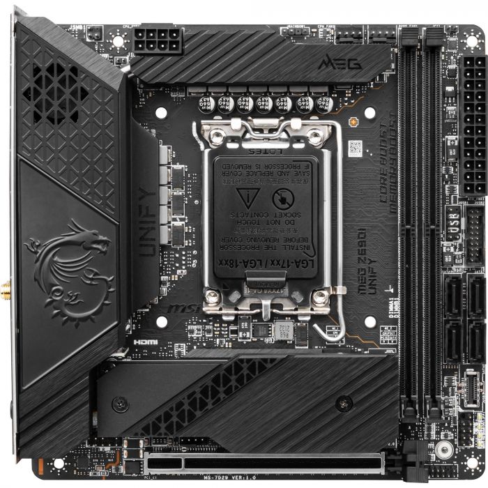 Материнcька плата MSI MEG Z690I UNIFY s1700 Z690 2xDDR5 M.2 HDMI DP WiFi BT mITX