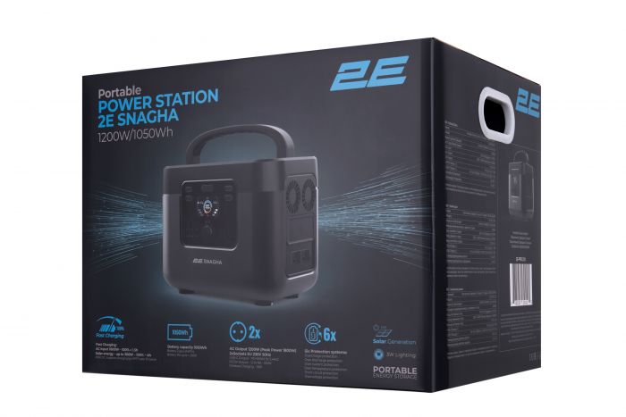 Портативна електростанція 2Е Snagha 1200W/1050Wh, Fast Charging