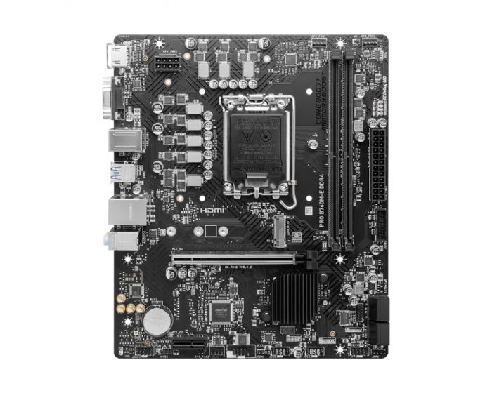 Материнcька плата MSI PRO B760M-E DDR4 s1700 P760 2xDDR4 M.2 HDMI D-Sub mATX