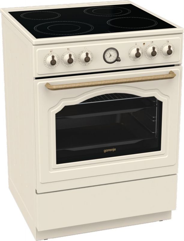Плита Gorenje електрична склокерамічна, 70л, 50x60см, бежевий
