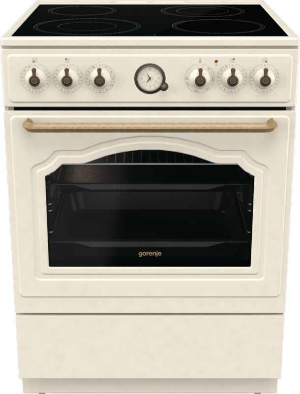 Плита Gorenje електрична склокерамічна, 70л, 50x60см, бежевий