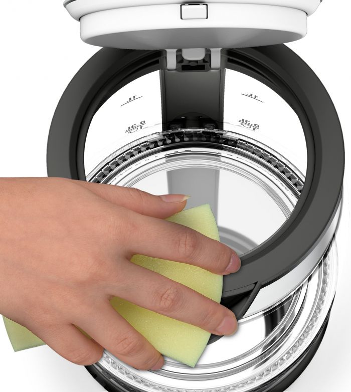 Електрочайник Tefal Glass Kettle, 1,7л, скло, сірий