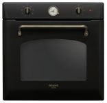 Духова шафа Hotpoint електрична, 73л, A, конвекція, телескопічні напрямні, чорний