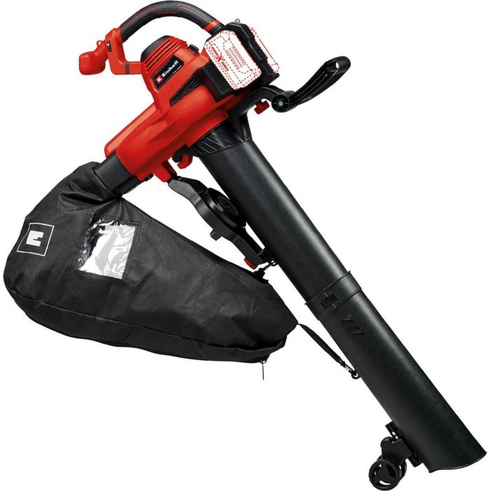 Пилосос садовий акум Einhell GE-LB 36/230 Li E - Solo, 36В, PXC, 8000-14000 об/хв, 700 м3/год, 230 км/год, 45 л, 3.1 кг (без АКБ і ЗП)