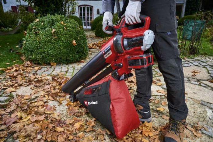 Пилосос садовий акум Einhell VENTURRO 36/240, 36В, PXC, 8000-15000 об/хв, 740 м3/год, 240 км/год, 45 л, 3.55 кг (без АКБ і ЗП)
