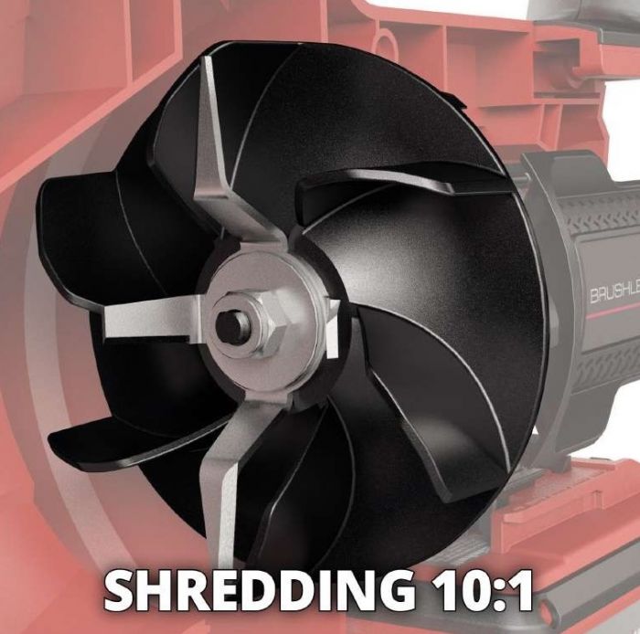Пилосос садовий акум Einhell VENTURRO 36/240, 36В, PXC, 8000-15000 об/хв, 740 м3/год, 240 км/год, 45 л, 3.55 кг (без АКБ і ЗП)