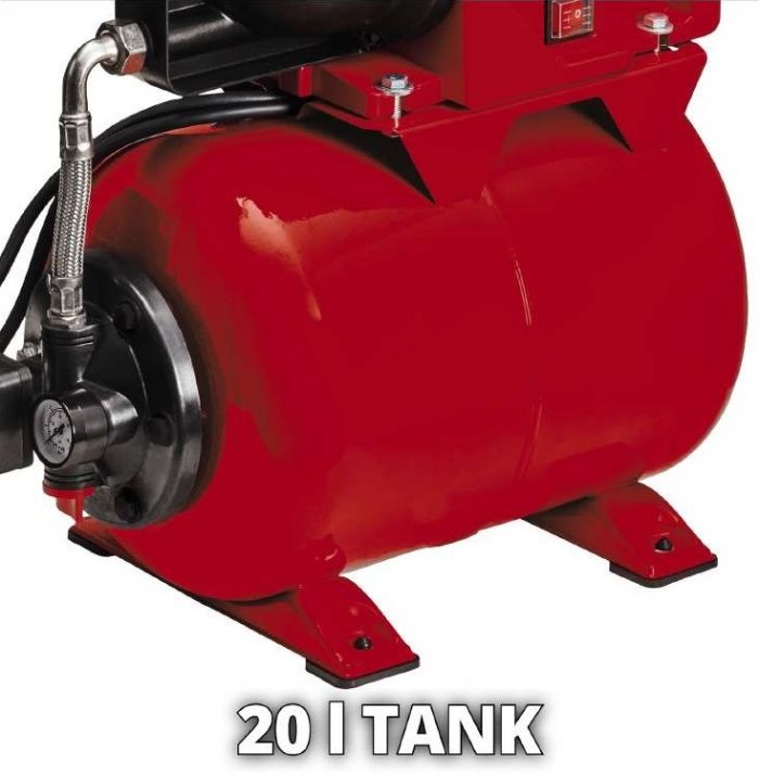 Станція насосна Einhell GC-WW 1045 N, 1050 Вт, 4500 л/год, бак 20 л, вис. 48 м, глиб. 8 м , 15.1 кг