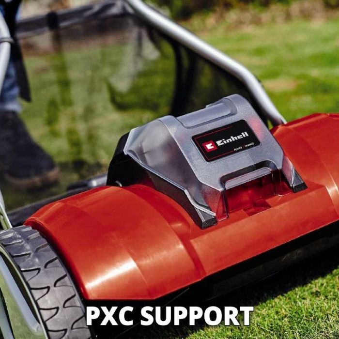 Газонокосарка  акум ручна Einhell GE-HM 18/38 Li - Solo, 18В, PXC, 38 см, 45 л, 14-38 мм, 10.5 кг (без АКБ і ЗП)