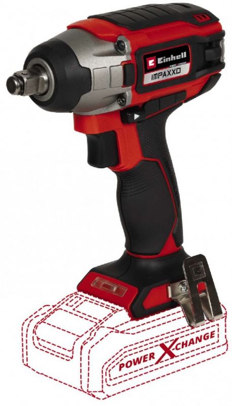 Гайкокрут ударний Einhell IMPAXXO 18/230 акум., PXC, 230 Нм, 18В, безщітк., квадрат, 1.17 кг (без АКБ і ЗП)