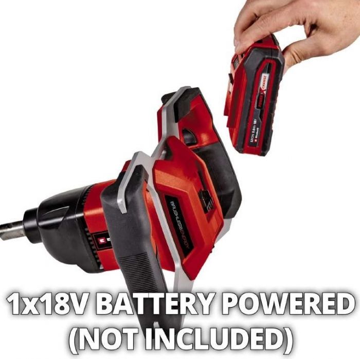 Грунтовий бур акумуляторний Einhell GP-EA 18/150 Li BL - Solo, 18В, PXC, 125 об/хв, бур 80/15 см, 5.7 кг (без АКБ і ЗП)