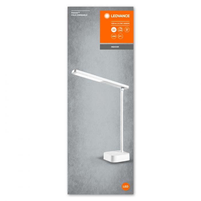 Лампа настільна світодіодна LEDVANCE LED PANAN FOLD 5W 4000K (плавно димується)