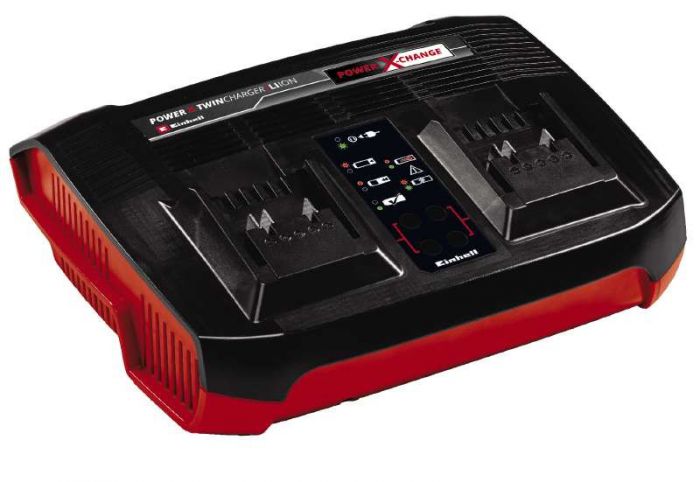 Набір акумуляторів + зарядний пристрій Einhell 18V 2x4.0Ah Twincharger Kit, PXC, 2.2 кг