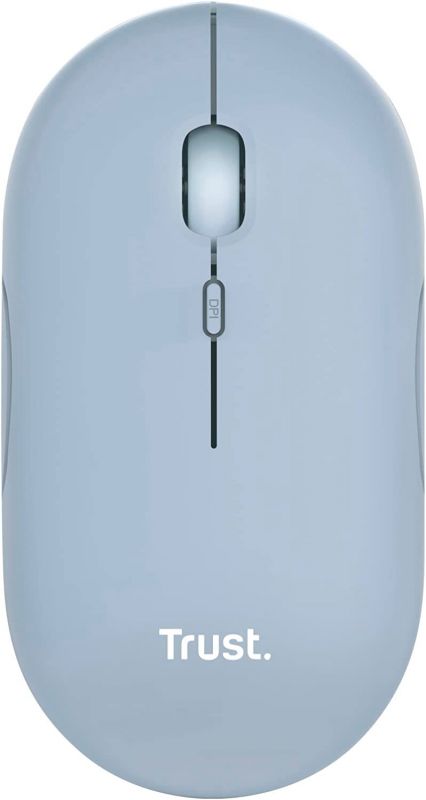 Миша Trust Puck Rechargeable Ultra-Thin BT WL Silent Blue