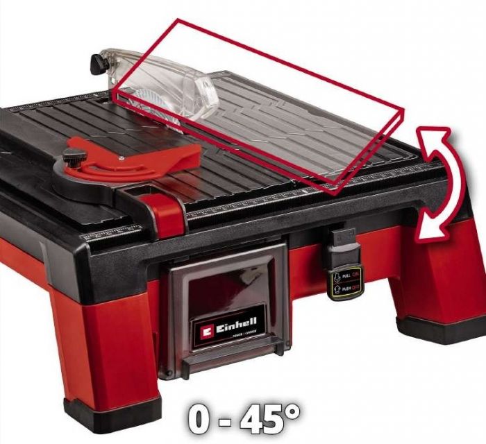 Плиткоріз акум Einhell TE-TC 18/115 Li - Solo, 18В, PXC, 3800 об/хв, диск 115х22.2 мм, різ 24 мм, 3.5 кг (без АКБ і ЗП)