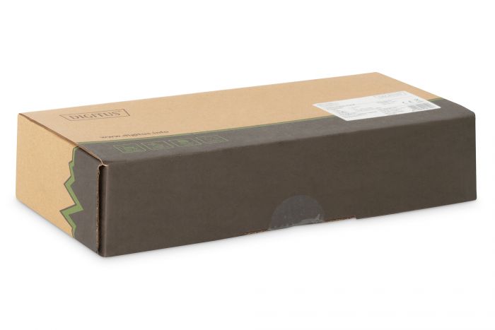 Патч-панель DIGITUS Desktop, 12 портів, 6A STP в зборі, RAL 9005