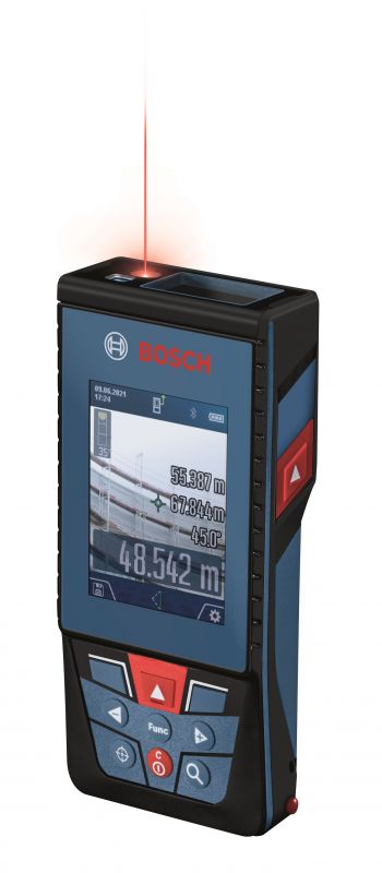 Далекомір лазерний Bosch Professional GLM 100-25 C, ±1.5 мм, 0.08–100м, 0-360°, Bluetooth, чохол, 0.23кг