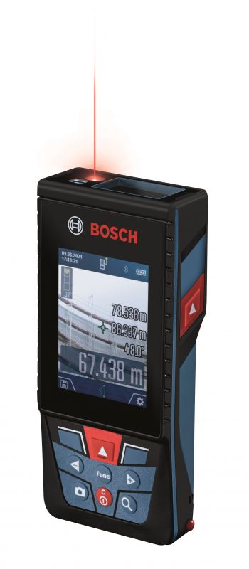 Далекомір лазерний Bosch Professional GLM 150-27 C, ±1.5 мм, 0.08–150м, 0-360°, Bluetooth, чохол, 0.21кг