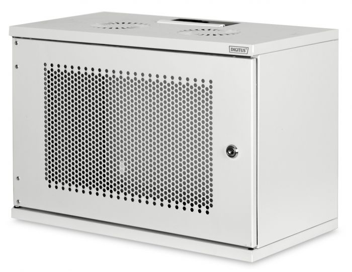 Шафа DIGITUS SOHO, 19" 7U 540x400, метал.двері, 60kg max, сіра