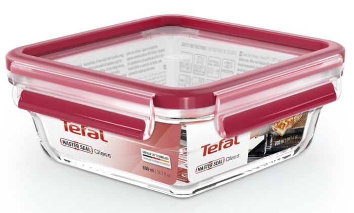 Форма универсальная с крышкой TEFAL MASTERSEAL GLASS 800 мл, скло