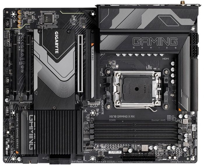 Материнcкая плата GIGABYTE X670 GAMING X AX DDR5 sAM5 X670 4xDDR5 HDMI DP ATX