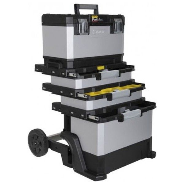 Ящик для інструменту Stanley FatMax Rolling Workshop, 20", відокремлюваний, металопластмасовий, колеса 7", 56.8х89.3х38.9см
