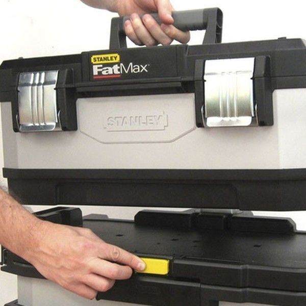 Ящик для інструменту Stanley FatMax Rolling Workshop, 20", відокремлюваний, металопластмасовий, колеса 7", 56.8х89.3х38.9см