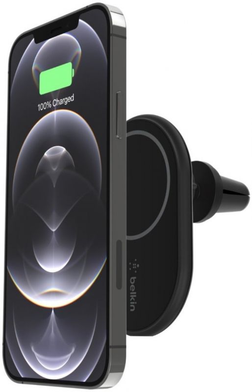 Зарядний пристрій автомобільний Belkin 10Вт MagSafe Qi, чорний