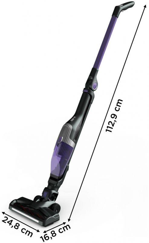 Пилосос Rowenta безпровідний X-TREM COMPACT, 100Вт, конт пил -0,4л, автон. робота до 40хв, НЕРА, фіолетовий