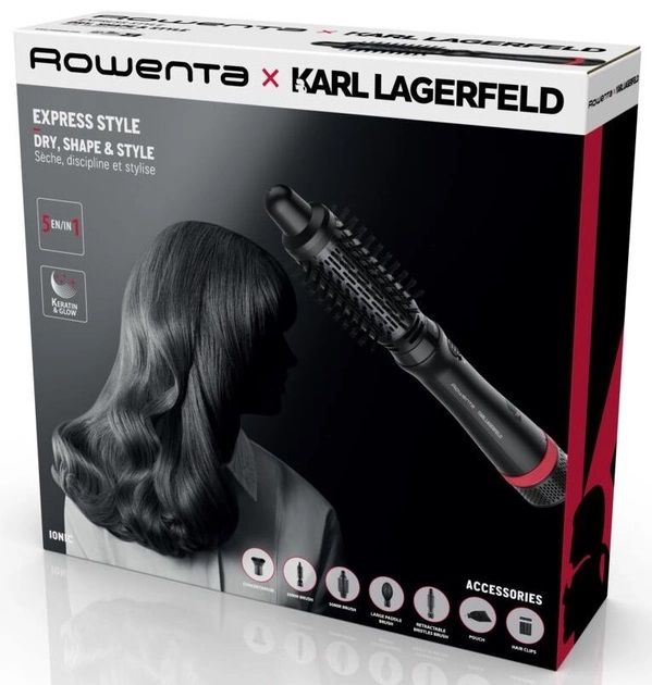 Фен-щітка Rowenta x KARL LAGERFELD Express Style CF635LF0