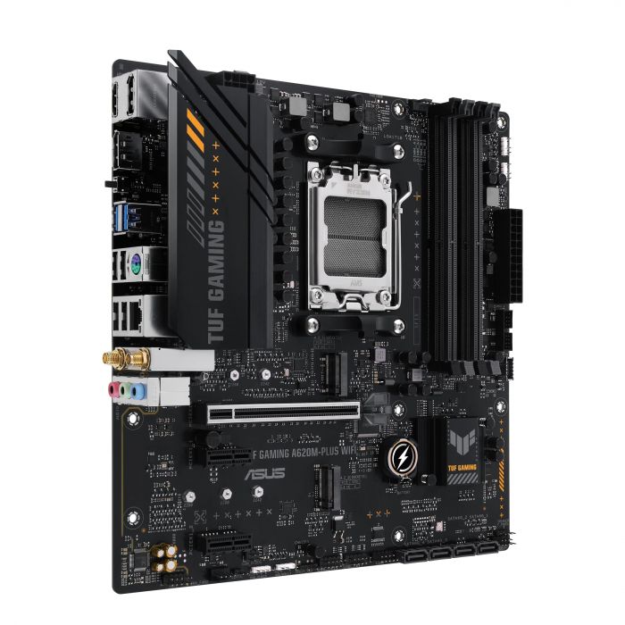 Материнcька плата ASUS TUF GAMING A620M-PLUS WIFI sAM5 A620 4xDDR5 HDMI DP mATX
