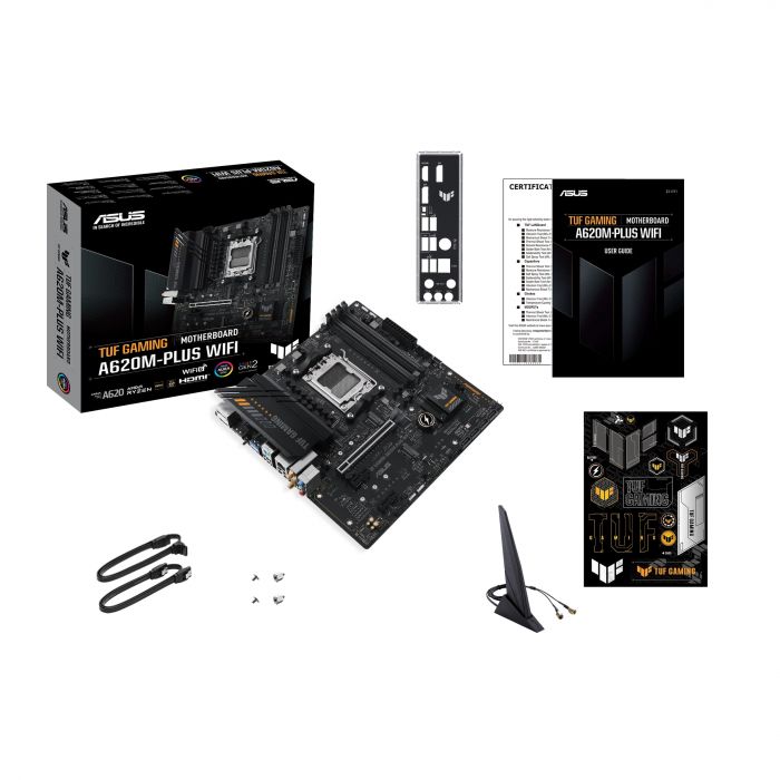 Материнcька плата ASUS TUF GAMING A620M-PLUS WIFI sAM5 A620 4xDDR5 HDMI DP mATX