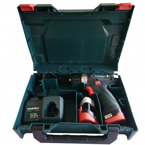 Шурпокрут-дриль Metabo POWERMAXX BS BASIC, акумуляторний, 2*12В, 2 Аг, 0-360/0-1400об/хв, патрон 1-10мм, шестигранник, 17/34Нм, 0.8кг