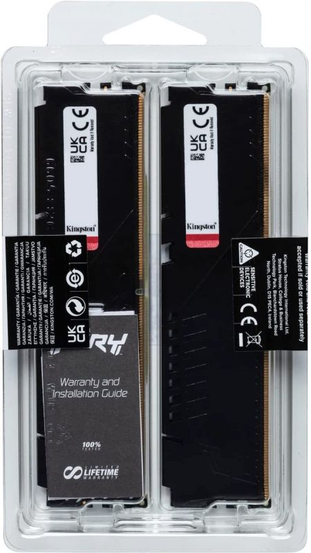 Пам'ять ПК Kingston DDR5 32GB KIT (16GBx2) 5600 FURY Beast Black EXPO