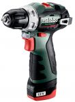 Шурпокрут-дриль Metabo POWERMAXX BS BL, акумуляторний, 2*12В, 2 Аг, 0-400/0-1500об/хв, патрон 1-10мм, 20/38Нм, кейс, 0.8кг