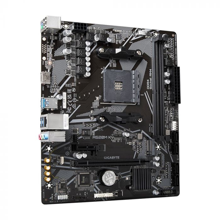 Материнська плата GIGABYTE A520M_K sAM4 A520 2xDDR4 HDMI mATX