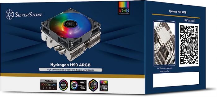 Процесорний кулер  SilverStone Hydrogon H90-ARGB, LGA 1700, 2066, 2011, 1200, 115X, AM4, AM5, TDP95W