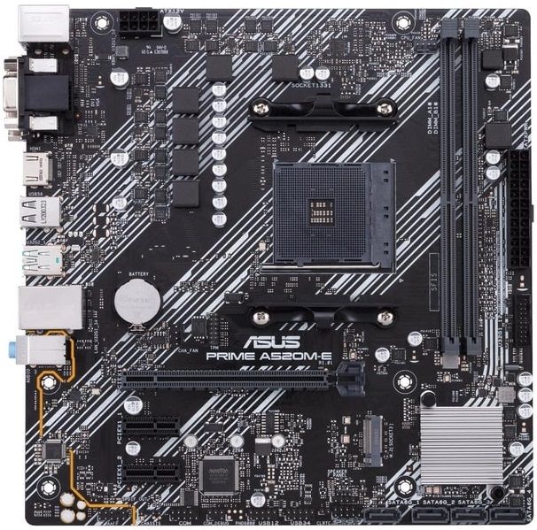 Материнcька плата ASUS PRIME A520M-E sAM4 A520 2xDDR4 HDMI D-Sub DVI mATX