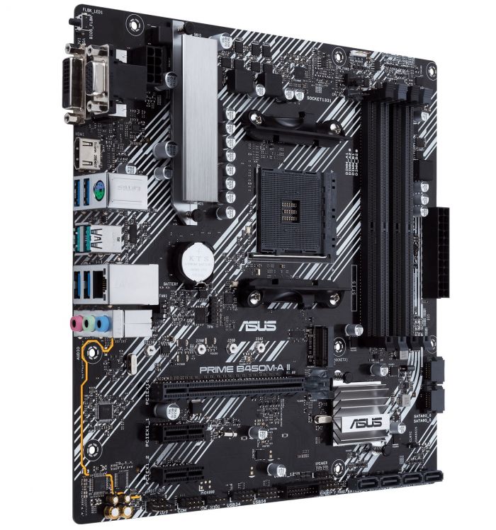 Материнcька плата ASUS PRIME B450M-A II sAM4 B450 4xDDR4 HDMI DVI D-Sub mATX