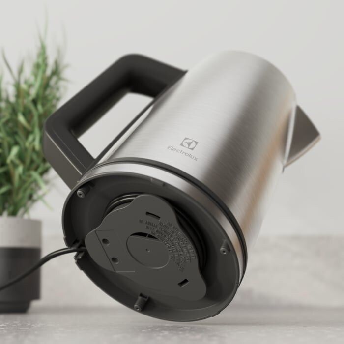 Електрочайник Electrolux, 1.7л, Strix, дисплей, метал, підтримка темп, нерж