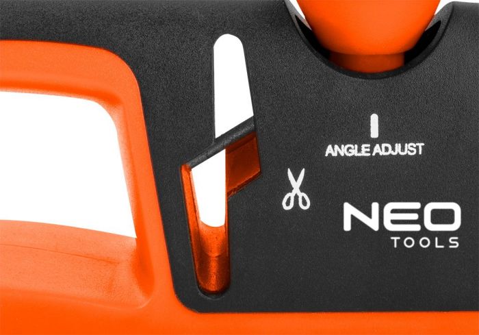 Точилка для ножів і ножиць Neo Tools, регулюється кут заточування, 3 етапи заточування