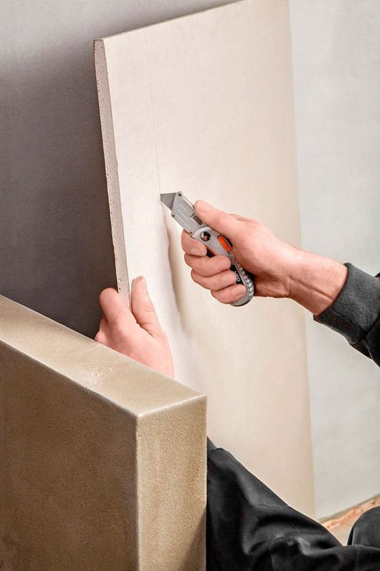 Ніж складаний Neo Tools, 2 наконечники, 5 трапецієподібних лез у наборі, чохол