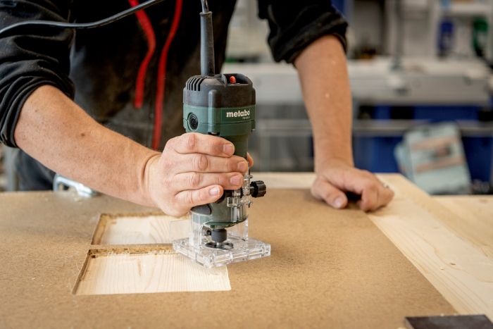Фрезер Metabo FM 500-6, 500Вт, 6мм, 32000об/хв, висота ходу 40мм, 1.3кг