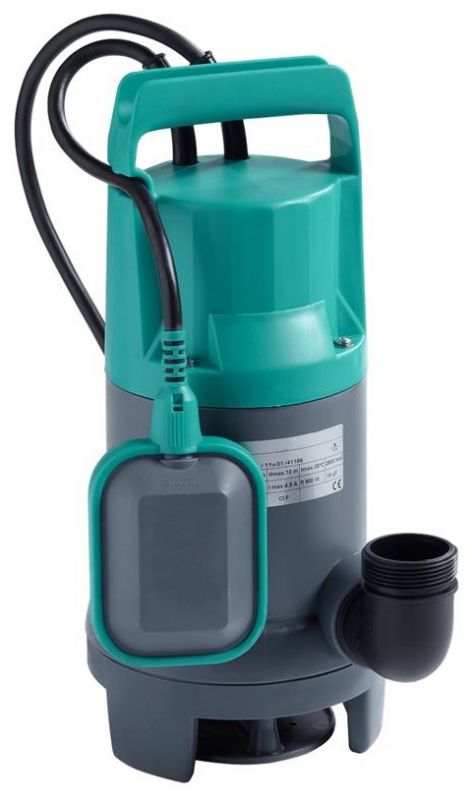 Насос дренажний Wilo Initial Waste 16-11, 3 бар, 10980 л/год, вис. 9 м, глиб. 5 м, кабель 10 м, 0,75 кВт, 230 V