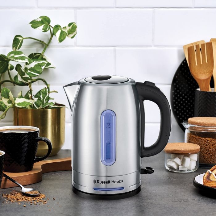 Електрочайник Russell Hobbs, 1,7л, метал, чорний