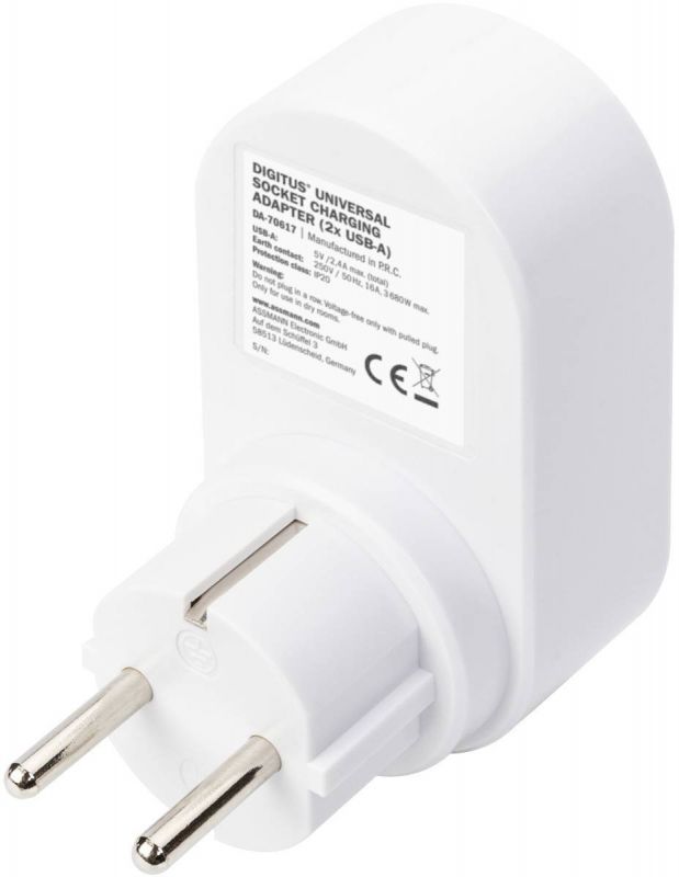 Зарядний пристрій DIGITUS Universal USB + Power Socket