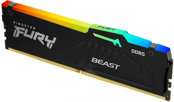 Пам'ять ПК Kingston DDR5 16GB 5600 Beast Black RGB