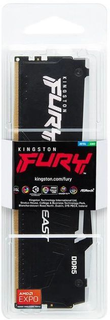 Пам'ять ПК Kingston DDR5 16GB 5600 Beast Black RGB