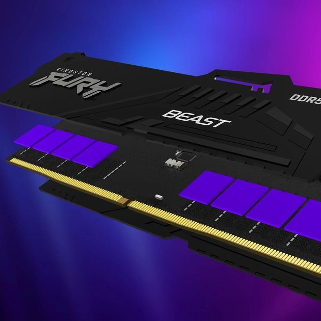 Пам'ять ПК Kingston DDR5 16GB 5600 Beast Black RGB