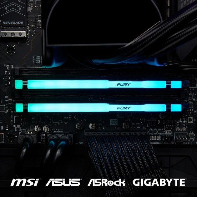 Пам'ять ПК Kingston DDR5 16GB 5600 Beast Black RGB