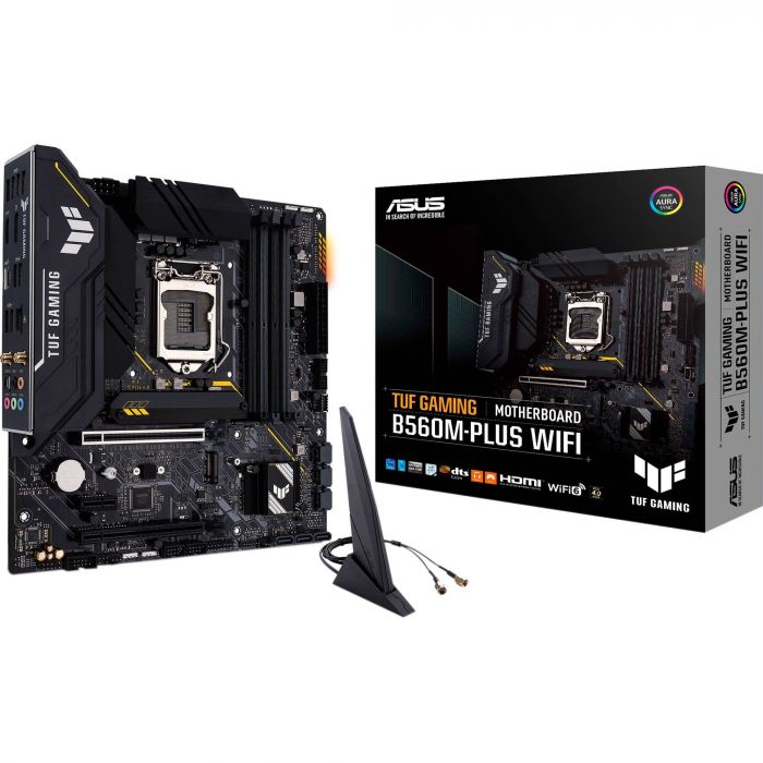 Материнcька плата ASUS TUF GAMING B560M-PLUS WIFI s1200 B560 4xDDR4 M.2 HDMI DP Wi-Fi BT mATX